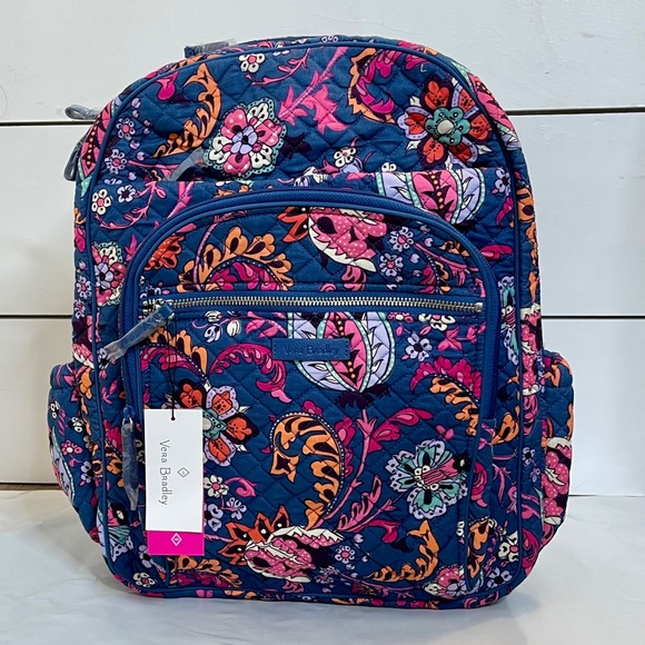 Vera Bradley XL Campus Backpack Dragon Fruit